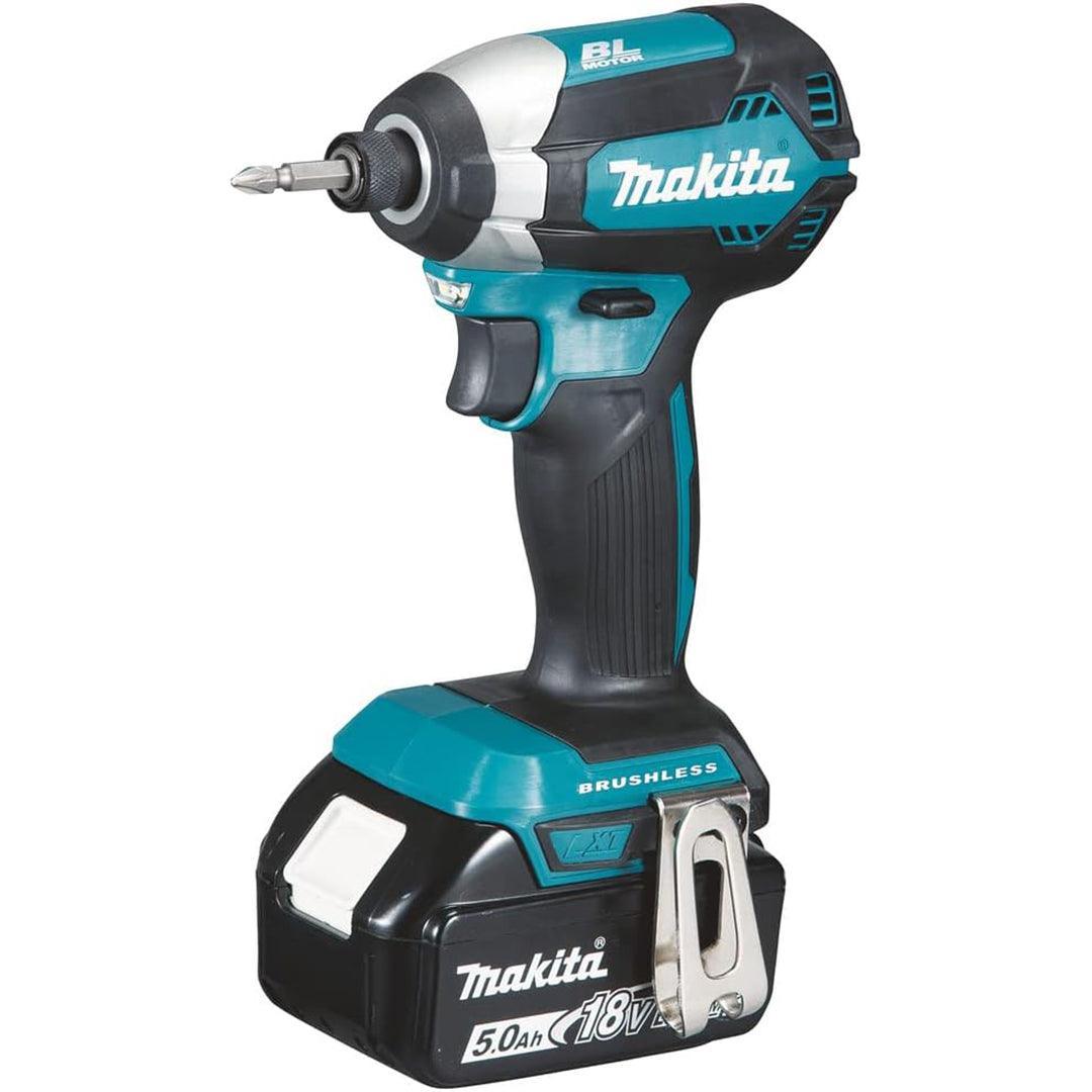 Makita DTD153RTJ 18V LXT Brushless Impact Driver Kit with 2x 5.0Ah Batteries, Fast Charger & MAKPAC Case