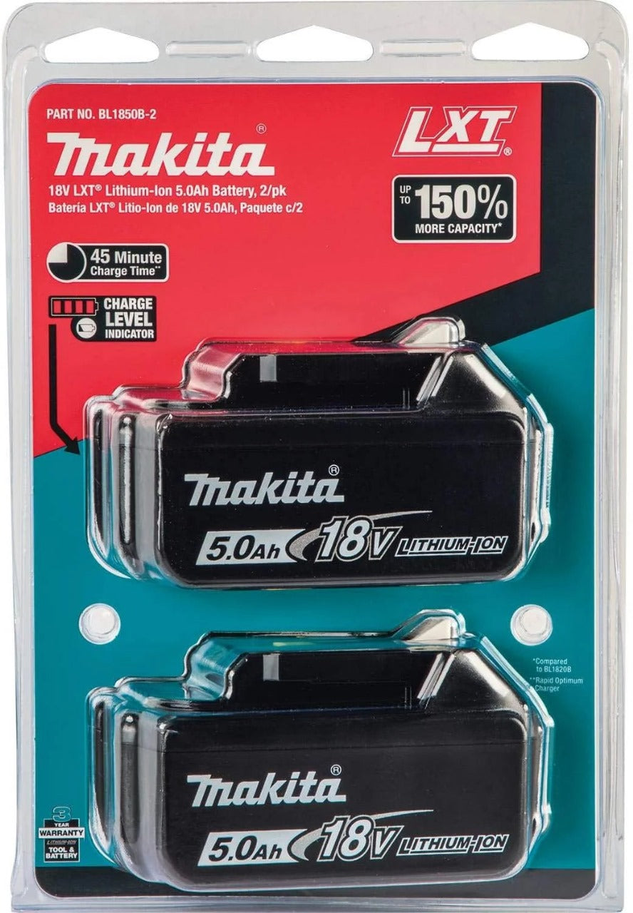 Makita DTM51Z 18V LXT Multi-Tool with Tool-Free Blade Change – Includes 2 x 5.0Ah Batteries